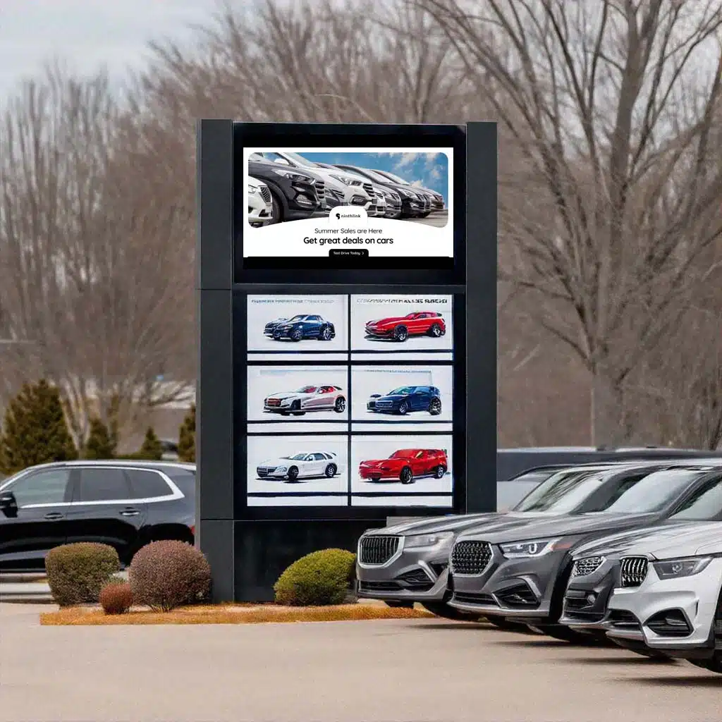 Advertising Car Dealership Outdoor Digital Signage