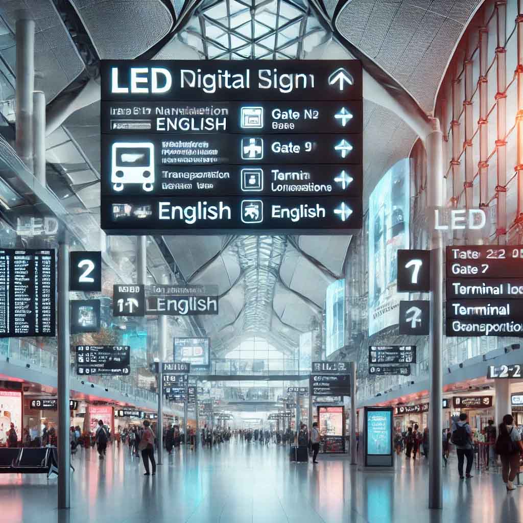 LED Digital Signage Streamlines Passenger Navigation